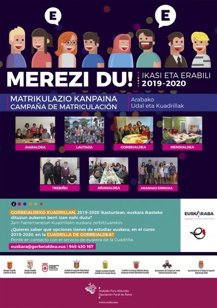 MEREZI DU! En marcha la campaña de matriculación en clases de euskera