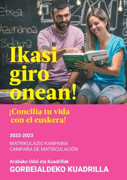 CONCILIA TU VIDA CON EL EUSKERA: Campaña de matriculación