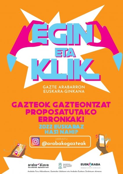 La Ginkana EGIN ETA KLIK comenzará el 10 de enero